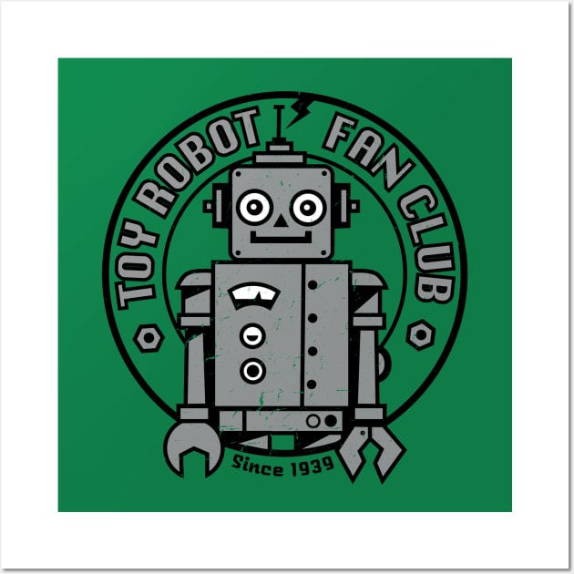 Toy Robot Fan Club Wall Art by wotto